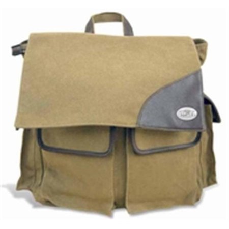 ZEPPELINPRODUCTS ZeppelinProducts LSU-BBX1-KHK LSU Travel Bag Waxed Canvas; 15 x 16 x 8 LSU-BBX1-KHK